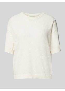 Bluzka z dzianiny krótka z mieszanki lnu model ‘LILLAAS’ ze sklepu Peek&Cloppenburg  w kategorii Bluzki damskie - zdjęcie 171224232