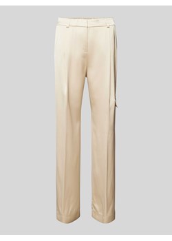 Spodnie o kroju regular fit z zakładkami w pasie i kieszenią cargo ze sklepu Peek&Cloppenburg  w kategorii Spodnie damskie - zdjęcie 171224380
