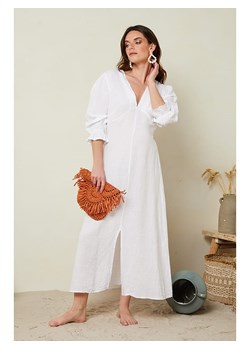 Le Monde du Lin Lniana sukienka w kolorze białym ze sklepu Limango Polska w kategorii Sukienki - zdjęcie 171225510