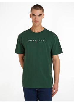 TOMMY JEANS Koszulka w kolorze zielonym ze sklepu Limango Polska w kategorii T-shirty męskie - zdjęcie 171225721