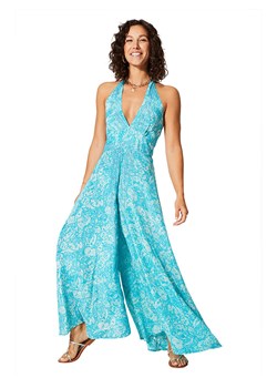 Aller Simplement Kombinezon w kolorze turkusowo-białym ze sklepu Limango Polska w kategorii Kombinezony damskie - zdjęcie 171225843