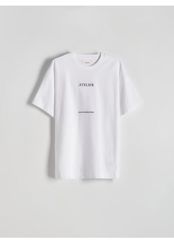 Reserved - T-shirt relaxed fit - biały ze sklepu Reserved w kategorii T-shirty męskie - zdjęcie 171226531