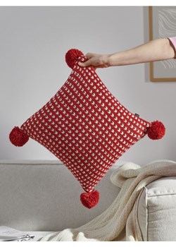 Sinsay - Poszewka na poduszkę - czerwony ze sklepu Sinsay w kategorii Poszewki na poduszki - zdjęcie 171227294