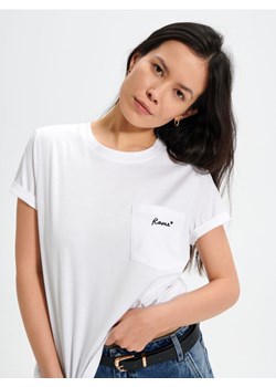 Sinsay - Koszulka z nadrukiem - biały ze sklepu Sinsay w kategorii Bluzki damskie - zdjęcie 171227403
