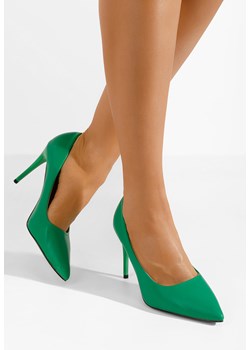 Zielone szpilki Donia ze sklepu Zapatos w kategorii Czółenka - zdjęcie 171227613