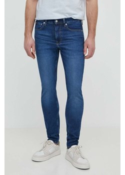Calvin Klein Jeans jeansy męskie kolor granatowy J30J324849 ze sklepu ANSWEAR.com w kategorii Jeansy męskie - zdjęcie 171228371