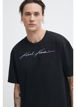 Karl Kani t-shirt bawełniany męski kolor czarny z aplikacją ze sklepu ANSWEAR.com w kategorii T-shirty męskie - zdjęcie 171228751