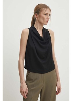 Answear Lab bluzka damska kolor czarny gładka ze sklepu ANSWEAR.com w kategorii Bluzki damskie - zdjęcie 171228804