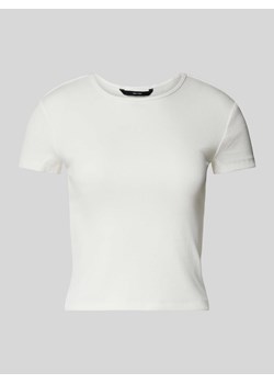 T-shirt z prążkowaniem model ‘CHLOE’ ze sklepu Peek&Cloppenburg  w kategorii Bluzki damskie - zdjęcie 171230124