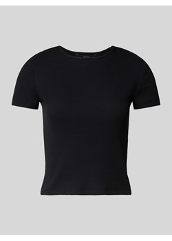 T-shirt z prążkowaniem model ‘CHLOE’ ze sklepu Peek&Cloppenburg  w kategorii Bluzki damskie - zdjęcie 171230234