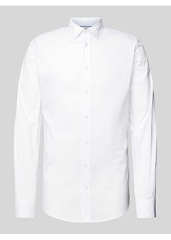 Koszula biznesowa o kroju tailored fit z kołnierzykiem typu kent ze sklepu Peek&Cloppenburg  w kategorii Koszule męskie - zdjęcie 171230264