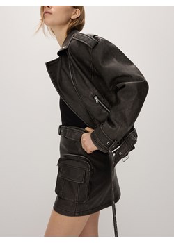 Reserved - Spódnica cargo z przetarciami - brązowy ze sklepu Reserved w kategorii Spódnice - zdjęcie 171231510
