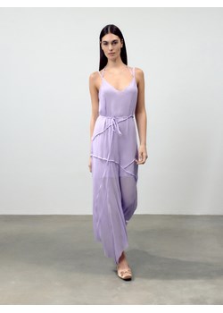 Reserved - Sukienka z asymetrycznymi przeszyciami - lawendowy ze sklepu Reserved w kategorii Sukienki - zdjęcie 171231622