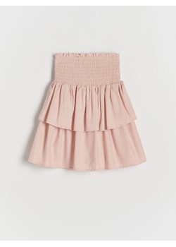 Reserved - Spódnica z falbanami - pastelowy róż ze sklepu Reserved w kategorii Spódnice dziewczęce - zdjęcie 171231694