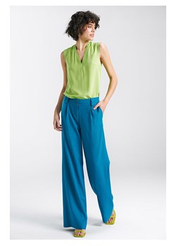 Nife Spodnie w kolorze niebieskim ze sklepu Limango Polska w kategorii Spodnie damskie - zdjęcie 171233534
