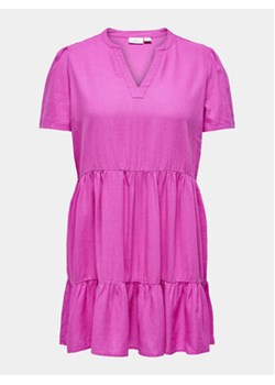 ONLY Carmakoma Sukienka letnia Cartiri 15311976 Różowy Regular Fit ze sklepu MODIVO w kategorii Sukienki - zdjęcie 171233892