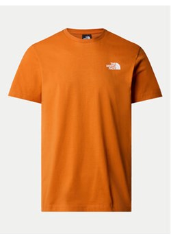 The North Face T-Shirt Redbox NF0A87NV Pomarańczowy Regular Fit ze sklepu MODIVO w kategorii T-shirty męskie - zdjęcie 171234341