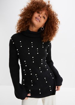 Sweter z perełkami ze sklepu bonprix w kategorii Swetry damskie - zdjęcie 171236472