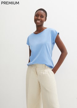 Shirt z domieszką jedwabiu ze sklepu bonprix w kategorii Bluzki damskie - zdjęcie 171236502