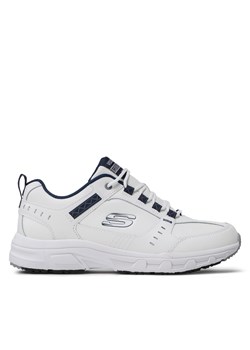 Sneakersy Skechers Oak Canyon-Redwick 51896/WNV White/Navy ze sklepu eobuwie.pl w kategorii Buty sportowe męskie - zdjęcie 171238943