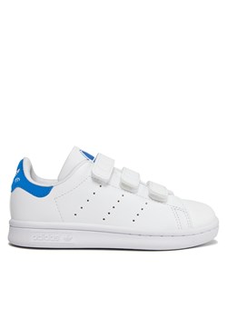 Sneakersy adidas Stan Smith Comfort Closure Kids IE8114 Biały ze sklepu eobuwie.pl w kategorii Trampki dziecięce - zdjęcie 171239454