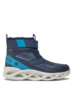Sneakersy Skechers Twisted-Brights 401651L/NVBL Granatowy ze sklepu eobuwie.pl w kategorii Buty sportowe dziecięce - zdjęcie 171239534