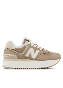 Sneakersy New Balance WL574ZSM Brązowy ze sklepu eobuwie.pl w kategorii Buty sportowe damskie - zdjęcie 171239620