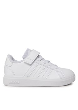 Sneakersy adidas Grand Court 2.0 El K FZ6160 Biały ze sklepu eobuwie.pl w kategorii Buty sportowe dziecięce - zdjęcie 171239762