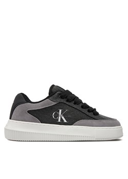 Sneakersy Calvin Klein Jeans Chunky Cupsole Lace Skater Btw YW0YW01452 Czarny ze sklepu eobuwie.pl w kategorii Buty sportowe damskie - zdjęcie 171243164