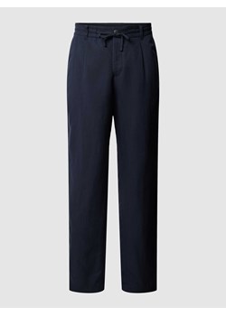 Spodnie o kroju regular fit z tunelem model ‘Perin’ ze sklepu Peek&Cloppenburg  w kategorii Spodnie męskie - zdjęcie 171245620