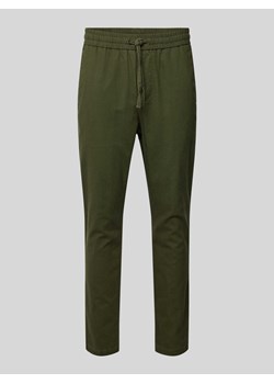 Spodnie o kroju tapered fit z dodatkiem streczu model ‘LINUS’ ze sklepu Peek&Cloppenburg  w kategorii Spodnie męskie - zdjęcie 171245782