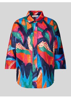 Bluzka koszulowa z wzorem na całej powierzchni ze sklepu Peek&Cloppenburg  w kategorii Koszule damskie - zdjęcie 171246032