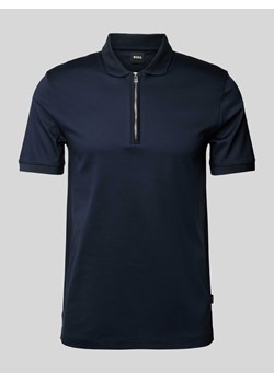 Koszulka polo o kroju slim fit z detalem z logo model ‘Polston’ ze sklepu Peek&Cloppenburg  w kategorii T-shirty męskie - zdjęcie 171246124