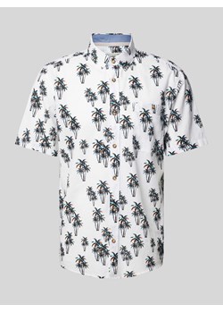 Koszula casualowa o kroju regular fit ze wzorem na całej powierzchni ze sklepu Peek&Cloppenburg  w kategorii Koszule męskie - zdjęcie 171246203