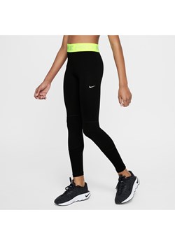 Legginsy dla dużych dzieci (dziewcząt) Nike Pro Dri-FIT - Czerń ze sklepu Nike poland w kategorii Spodnie dziewczęce - zdjęcie 171246294