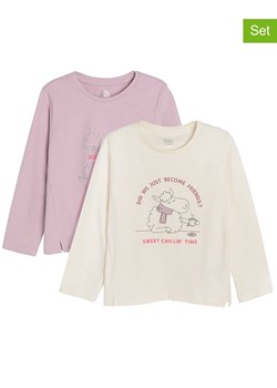 COOL CLUB Koszulki (2 szt.) w kolorze kremowo-lawendowym ze sklepu Limango Polska w kategorii Bluzki dziewczęce - zdjęcie 171246711