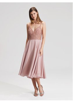 Hey Kyla Sukienka koktajlowa 5AC106HK Pomarańczowy Slim Fit ze sklepu MODIVO w kategorii Sukienki - zdjęcie 171251902