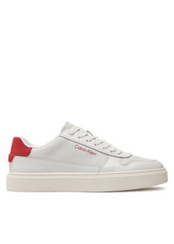 Calvin Klein Sneakersy Low Top Lace Up Bskt HM0HM01254 Biały ze sklepu MODIVO w kategorii Buty sportowe męskie - zdjęcie 171252033