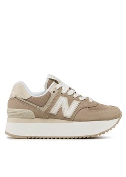 New Balance Sneakersy WL574ZSM Brązowy ze sklepu MODIVO w kategorii Buty sportowe damskie - zdjęcie 171252244