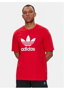 adidas T-Shirt adicolor Trefoil IR8009 Czerwony Regular Fit ze sklepu MODIVO w kategorii T-shirty męskie - zdjęcie 171252370