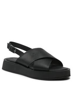 Calvin Klein Sandały Flatform Sandal Hf HW0HW01139 Czarny ze sklepu MODIVO w kategorii Sandały damskie - zdjęcie 171253134
