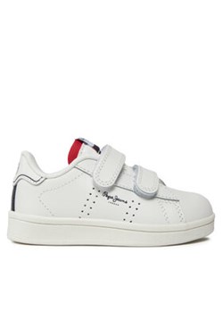 Pepe Jeans Sneakersy Player Basic Bk PBS00002 Biały ze sklepu MODIVO w kategorii Buty sportowe dziecięce - zdjęcie 171253474