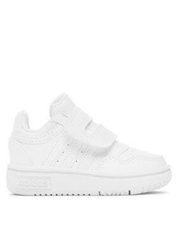 adidas Buty Hoops GW0442 Biały ze sklepu MODIVO w kategorii Buty sportowe dziecięce - zdjęcie 171254011