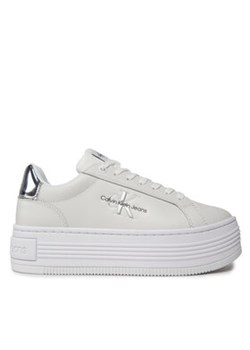 Calvin Klein Jeans Sneakersy YW0YW01457 Biały ze sklepu MODIVO w kategorii Trampki damskie - zdjęcie 171254274