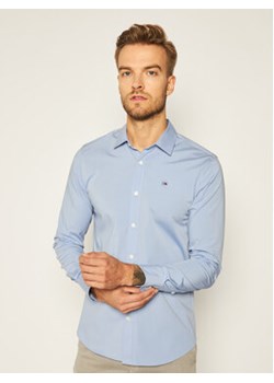 Tommy Jeans Koszula DM0DM04405 Niebieski Slim Fit ze sklepu MODIVO w kategorii Koszule męskie - zdjęcie 171254761