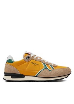 Pepe Jeans Sneakersy Brit Fun M PMS31046 Żółty ze sklepu MODIVO w kategorii Buty sportowe męskie - zdjęcie 171254822