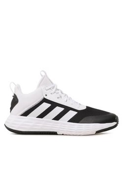 adidas Sneakersy Ownthegame Shoes IF2689 Biały ze sklepu MODIVO w kategorii Buty sportowe męskie - zdjęcie 171255270
