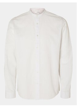 Selected Homme Koszula New Linen 16079054 Biały Regular Fit ze sklepu MODIVO w kategorii Koszule męskie - zdjęcie 171255754
