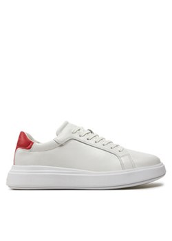 Calvin Klein Sneakersy Low Top Lace Up Lth HM0HM01016 Biały ze sklepu MODIVO w kategorii Trampki męskie - zdjęcie 171255833