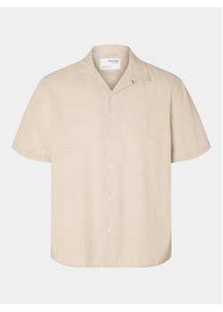 Selected Homme Koszula New Linen 16092978 Beżowy Relaxed Fit ze sklepu MODIVO w kategorii Koszule męskie - zdjęcie 171255930